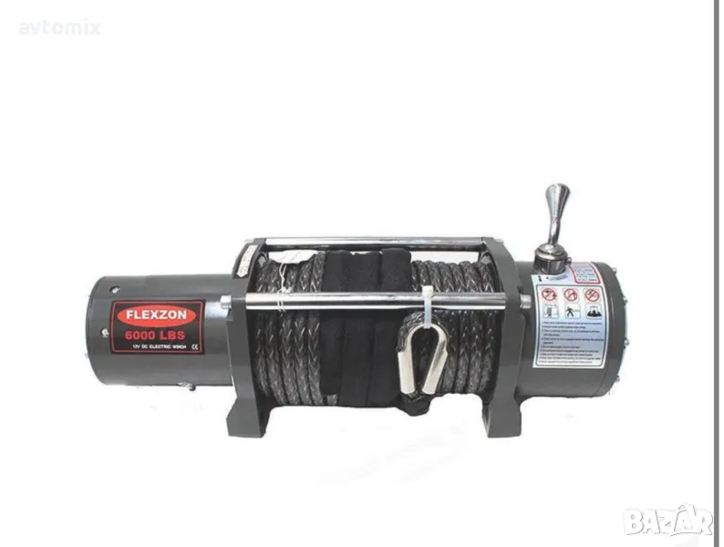 Електрическа лебедка 6000LBS, с дистанционно, 12V/24V, до 2.72 тона, снимка 1