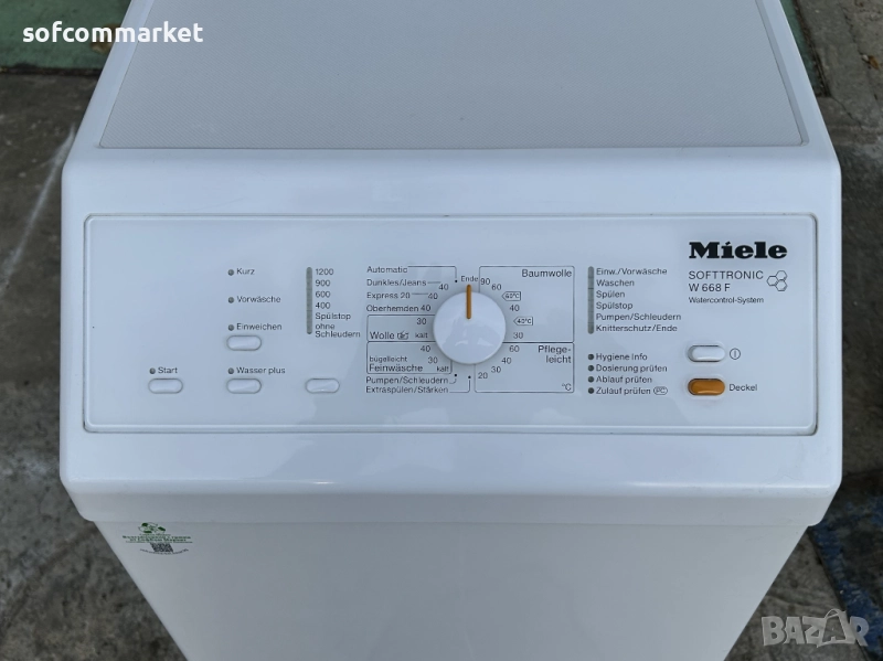 Пералня с горно зареждане Miele W668f | 6 kg | A+++| 1200 оборота, снимка 1