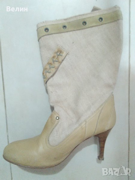 ботуши дамски кожа, снимка 1