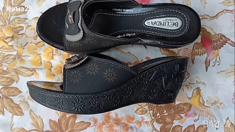 Дамски чехли на платформа, снимка 1