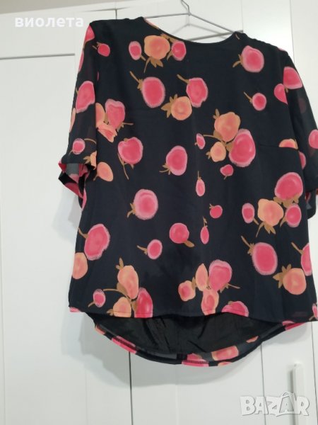 красива лятна цветна блуза с подплата, снимка 1