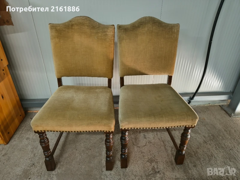 Два дъбови трапезни стола , снимка 1