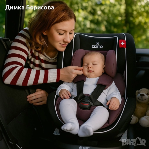 Столче за кола Zizito Amadeo, 0-36 кг, с IsoFix, снимка 1