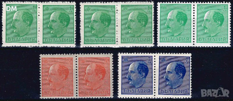 България 1940 - Борис двойки MNH, снимка 1