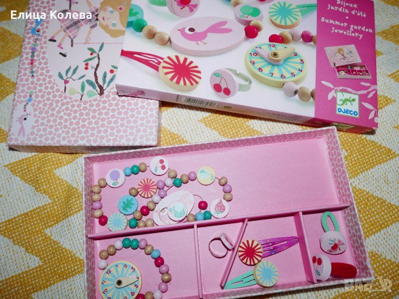 Djeco комплект дървени бижута, снимка 1