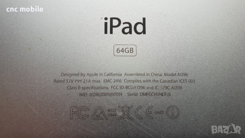 Apple IPad 2 - Apple I Pad 2 - Apple A1396  Wi-Fi + Sim  оригинални части и аксесоари , снимка 1