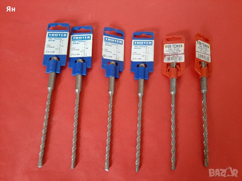  Английски Свредло Бургия Бетон SDS-Plus 6mm-6бр , снимка 1