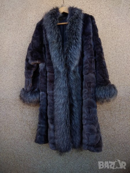 Класическо дамско палто от еко кожа., снимка 1