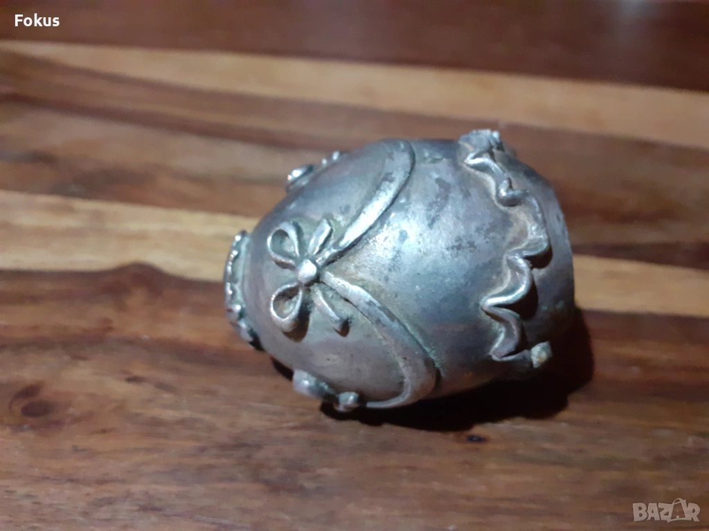 Яйце - сребърно фолио 925, снимка 1