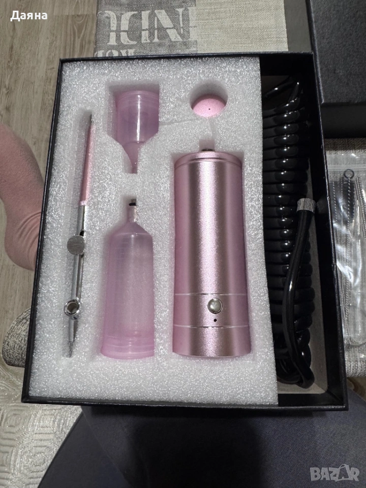 Airbrush комплект с 6 цвята – отлично състояние, снимка 1