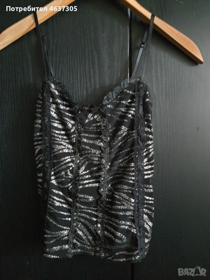 маркова блуза с сребриста украска, снимка 1