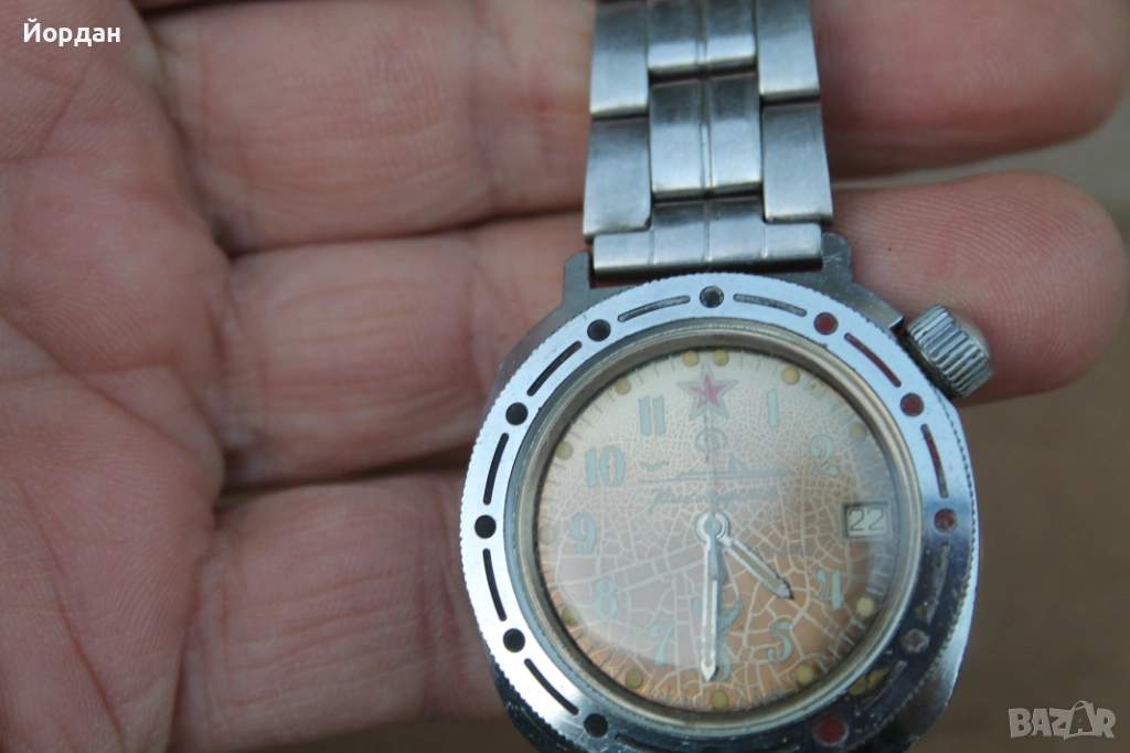 СССР мъжки ръчен часовник ''Восток'' командирски, снимка 1
