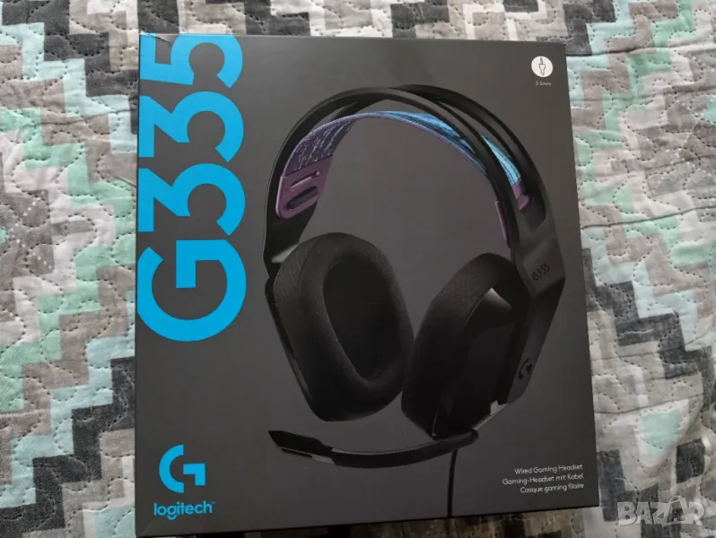 Слушалки Logitech G335 (черни) + ленти/наушници, снимка 1
