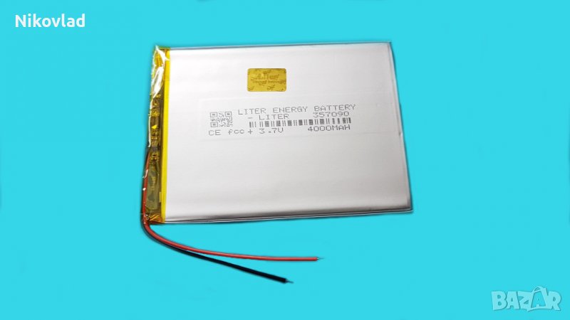 Батерия за таблет 3.7V 4000mAh/ 357090/ Li-polymer, снимка 1