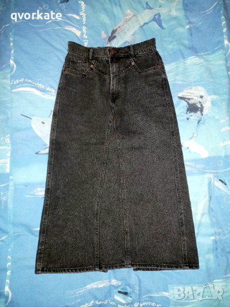 Черна дълга пола на ZARA №XS, снимка 1