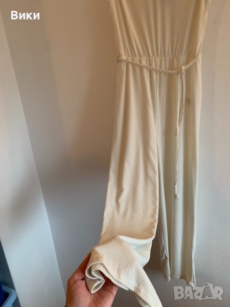 Дамски бял гащеризон рипс, снимка 1