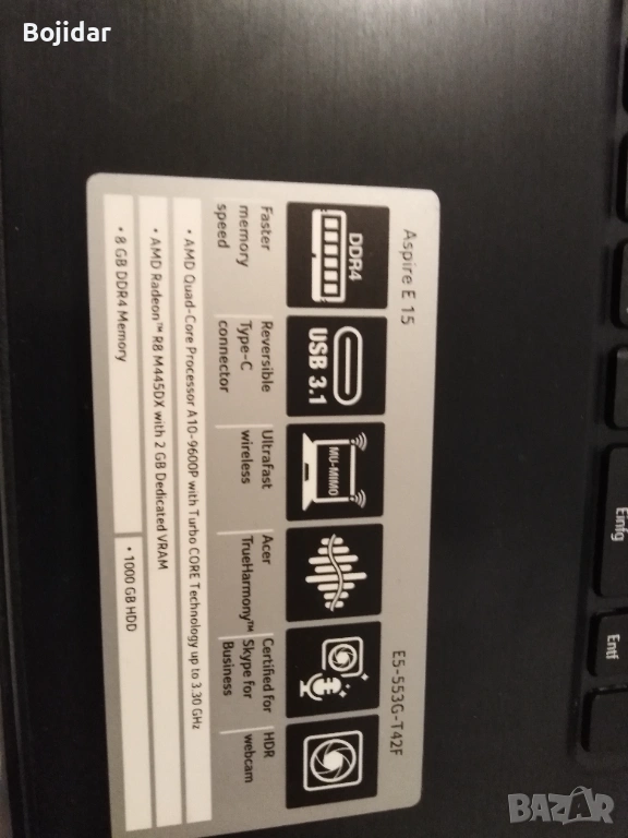 Accer Aspire E15 , снимка 1