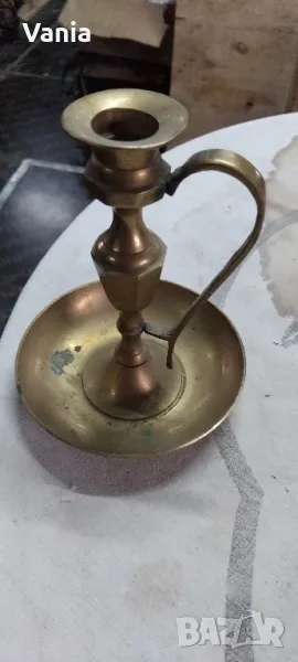 Свещник от месинг , снимка 1