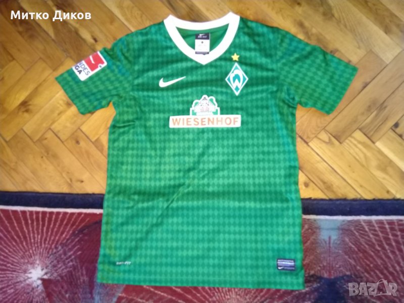 Вердер Бремен  2013-14г домакини тениска маркова на Найк №14 Аарон Хънт юноши 13-14г, снимка 1