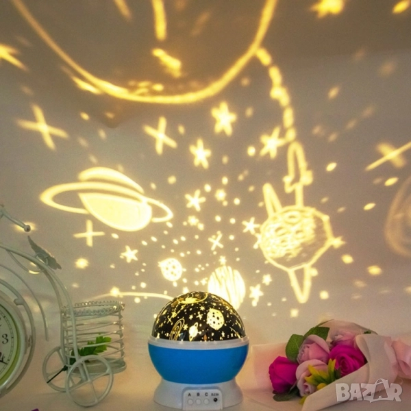 Нощна лампа детски планетариум, снимка 1