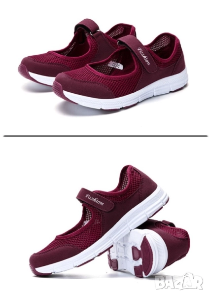 👟 Спортни, летни дамски обувки от дишаща материя  , снимка 1