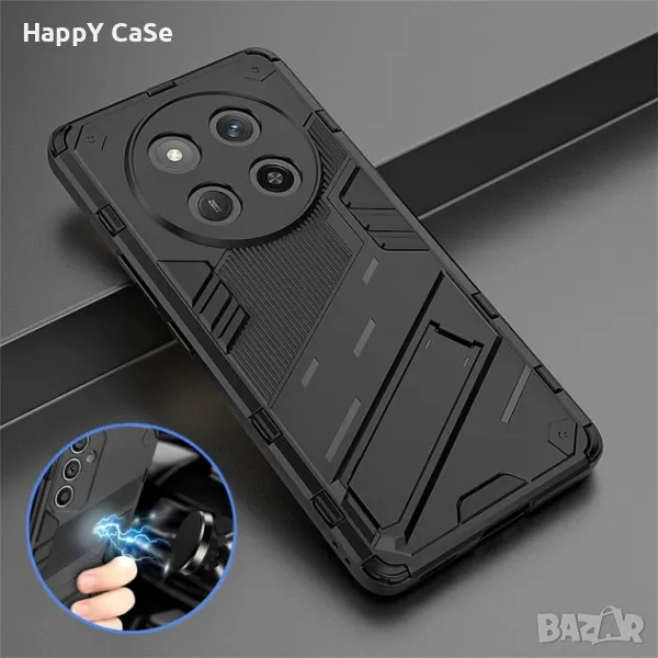 Honor Magic 7 Lite 5G / Punk Armor Удароустойчив кейс калъф гръб със стойка, снимка 1