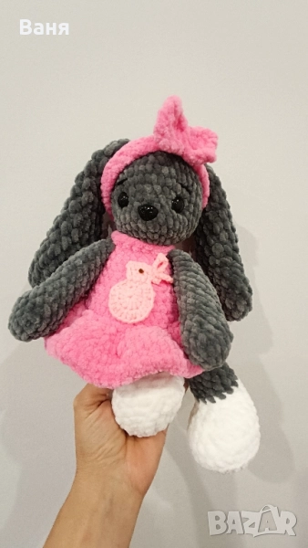 Ръчно плетено зайче, снимка 1
