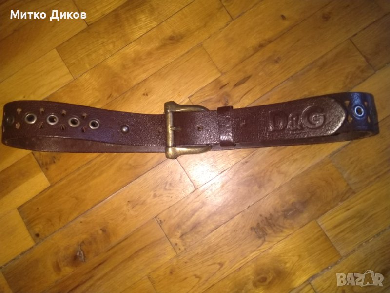 Колан естествена кожа Долче Габана 107см на 40мм, снимка 1