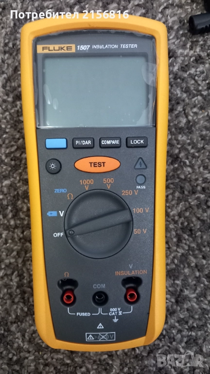 Fluke 1507 Insulation tester, Мегаомметър, снимка 1