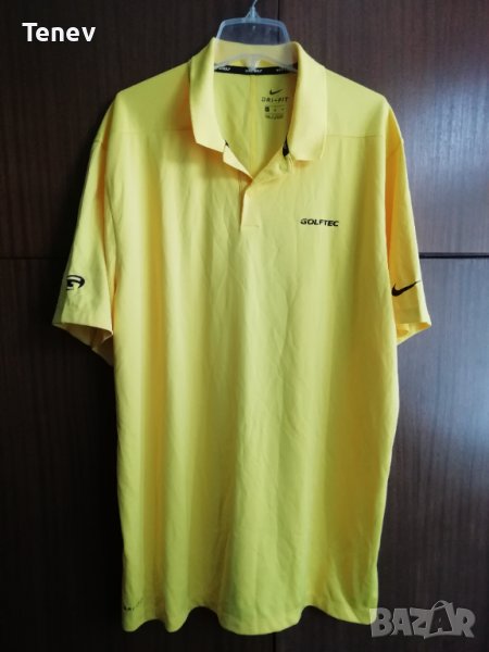 Nike Dri-Fit Golftec XL оригинална мъжка жълта тениска фланелка , снимка 1