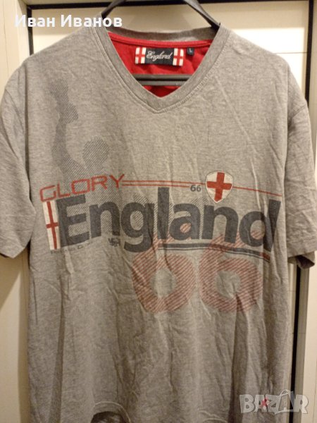 Уникална фенска футболна тениска на Англия, снимка 1