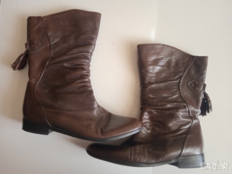 Mister Minit дамски ботуши естествена кожа, снимка 1