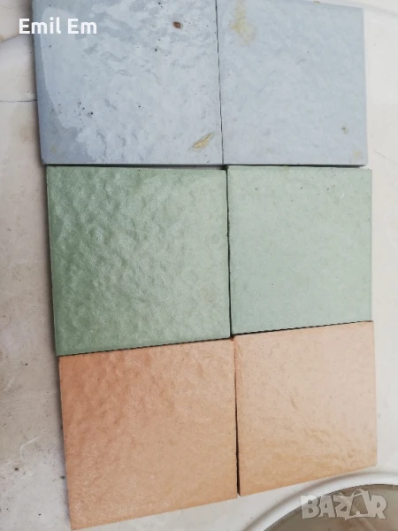 плочки 7 на 7см теракот , снимка 1