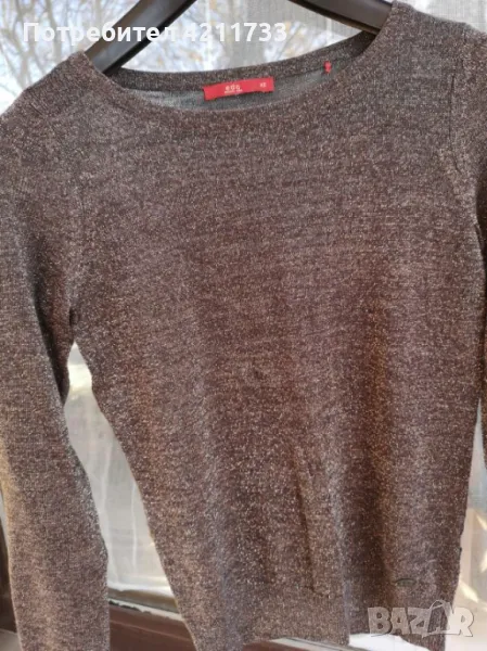 качествена блуза с златисти лъщящи елементи ESPRIT S НОВО, снимка 1