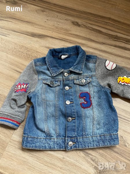 Оригинално дънково бебешко якенце на H&M ! 68 р, снимка 1