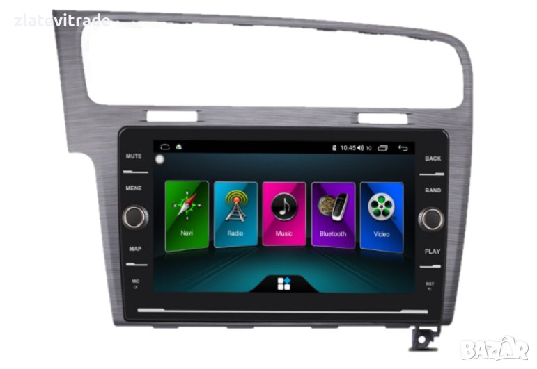 VOLKSWAGEN GOLF 2013–2020 Андроид НАВИГАЦИЯ 10'' СРЕБРИСТ(SILVER), 9397, снимка 1