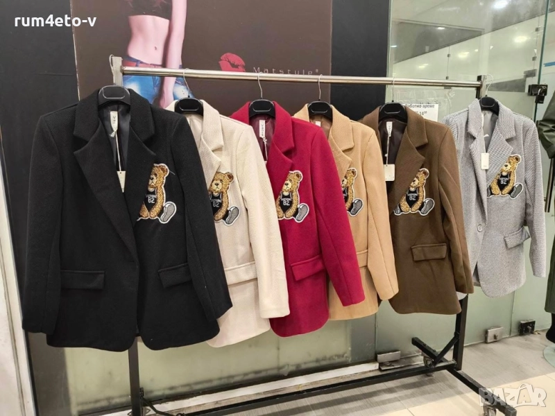 Палто с мече в 5 цвята , снимка 1