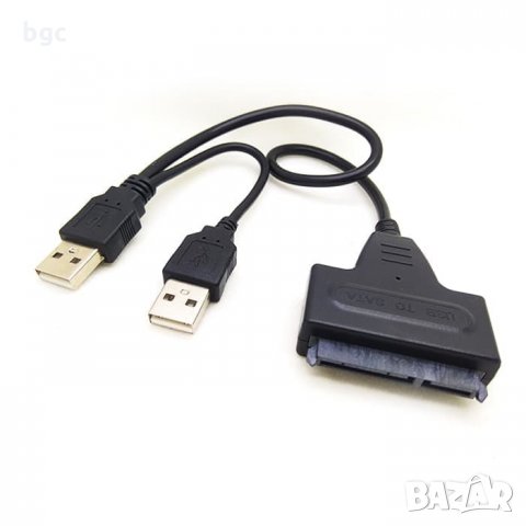 Адапторен кабел USB 2.0 към SATA Кабел Преходник Адаптор ЮСБ Външен Твърд Диск SSD  , снимка 8 - Други - 26809835