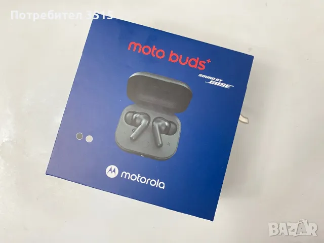 Безжични слушалки Motorola - Moto Buds+, TWS, ANC, бежови, снимка 1 - Bluetooth слушалки - 47994336