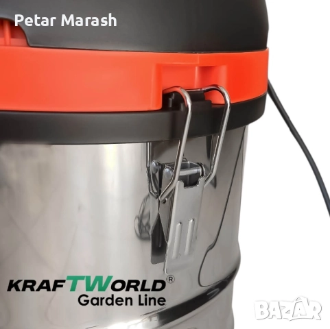 Строителна Прахосмукачка Kraftworld 3в1 – Сухо, Мокро и Издухване | 1400W | 30L | IPX4, снимка 14 - Други инструменти - 52303545