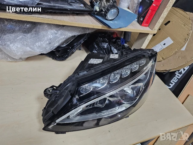Ляв фар Mercedes W205 LED lqv far мерцедес 205 лед, снимка 5 - Части - 51241900