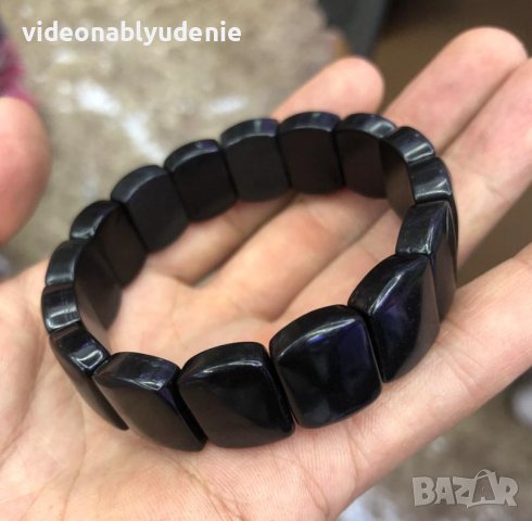 Масивна Защитна Гривна от Лечебен Шунгит Най-Целебният Камък на Земята Благороден Кристален Минерал, снимка 7 - Други ценни предмети - 40079224