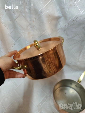 Луксозен комплект медни съдове – немско качество и класически дизайн., снимка 6 - Антикварни и старинни предмети - 53389812
