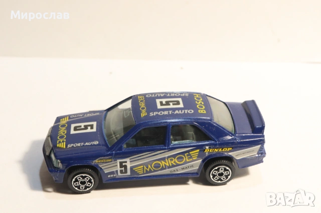 1/43 BBURAGO MERCEDES BENZ 190 E КОЛИЧКА КАМИОН МОДЕЛ, снимка 2 - Колекции - 53341861