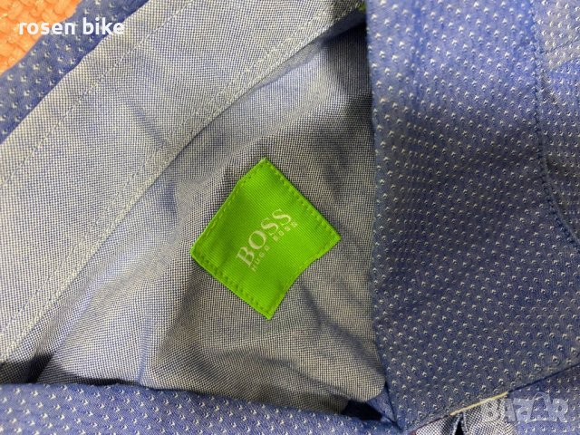 ''Hugo Boss Green Slim Fit Baloo''оригинална мъжка риза Л размер, снимка 2 - Ризи - 38328738