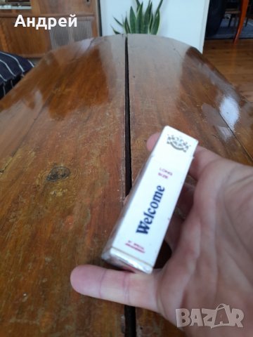 Стара кутия от цигари Welcome, снимка 2 - Други ценни предмети - 39566060