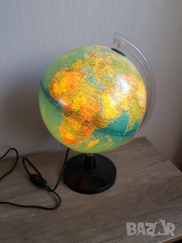 Голям географски глобус - LED Лампа, снимка 1 - Колекции - 38247299