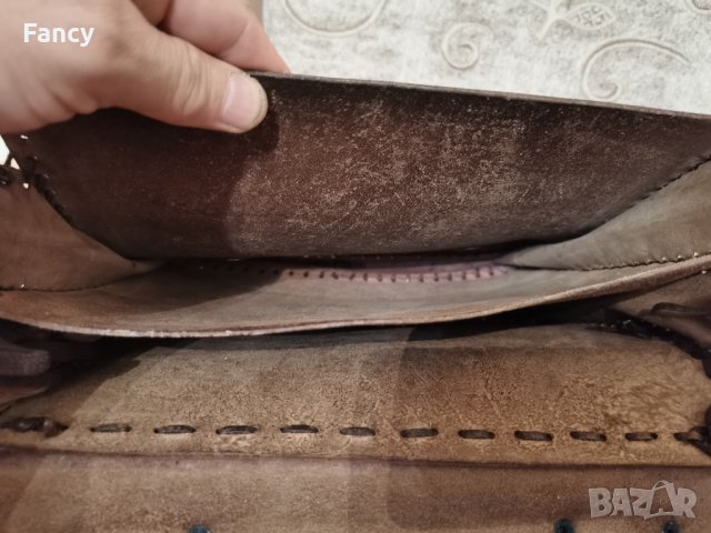 Стара кожена дамска чанта , снимка 8 - Антикварни и старинни предмети - 43369302