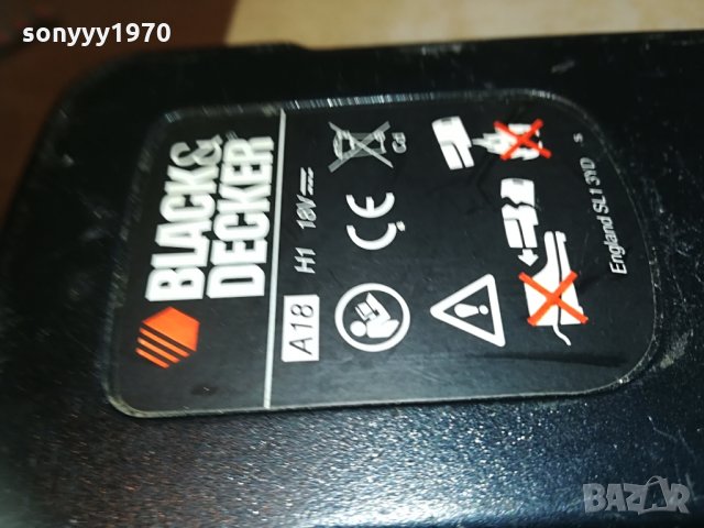 black & decker battery 18v+charger 0805211835, снимка 16 - Винтоверти - 32803840