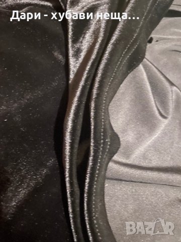 Черна рокля от кадифе, с гол гръб🍀❤️M/L❤️🍀арт.1518, снимка 6 - Рокли - 43327694